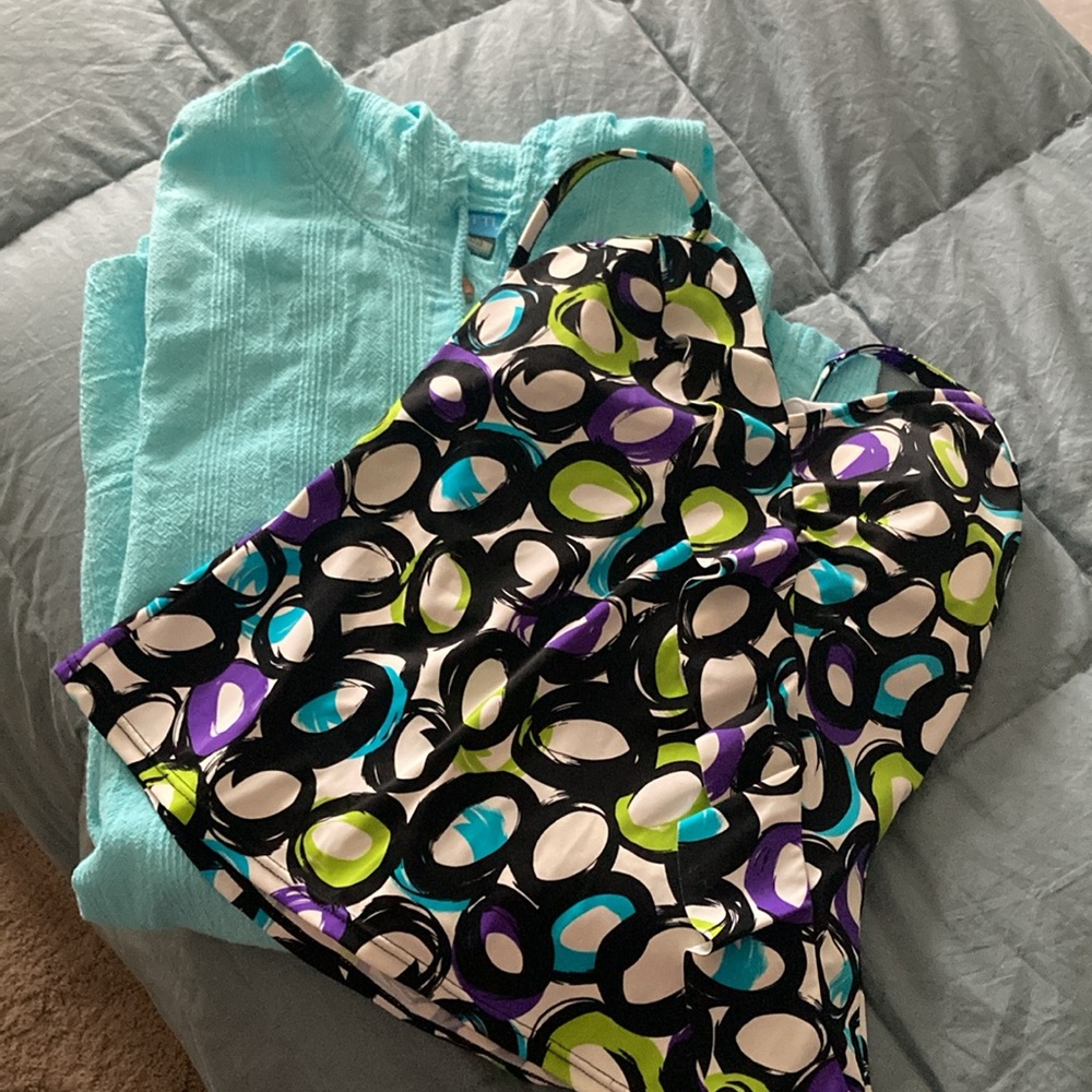 Bathing Suit Coverup and Tankini Top